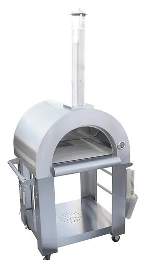 KOKOMO 32" WOOD FIRED STAINLES STEEL PIZZA OVEN & STAND