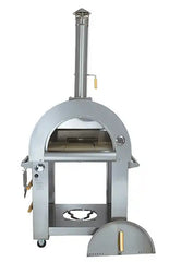 KOKOMO 32" DUAL FUEL GAS OR WOOD FIRED STAINLES STEEL PIZZA OVEN