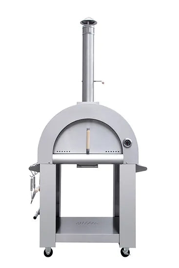 KOKOMO 32" WOOD FIRED STAINLES STEEL PIZZA OVEN & STAND